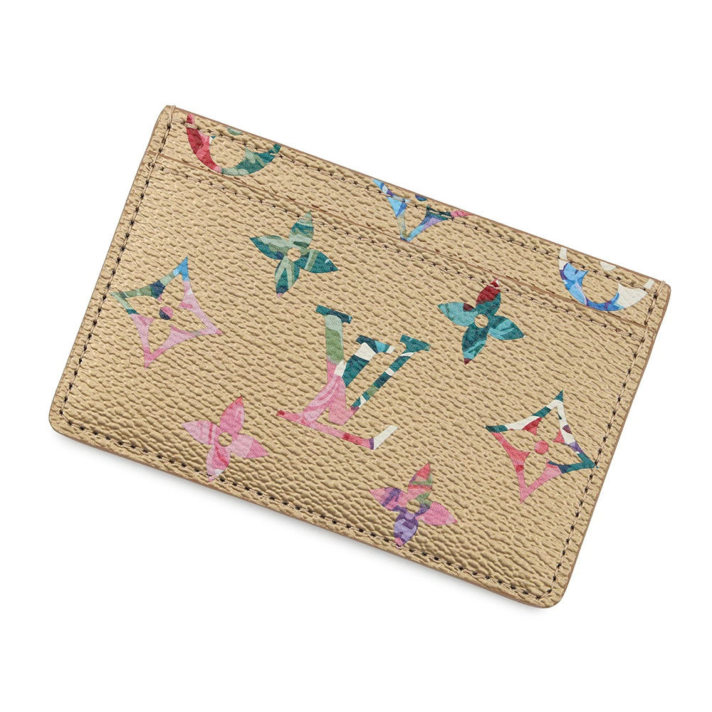 Louis Vuitton Card Case Wallet Floral Monogram LV Garden Porte Carte